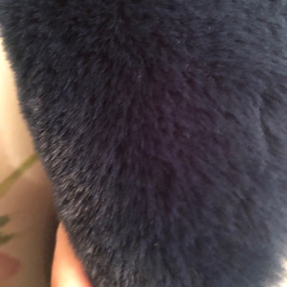 ♥️H&M Teal Faux Fur Jacket - Picture 7 of 9